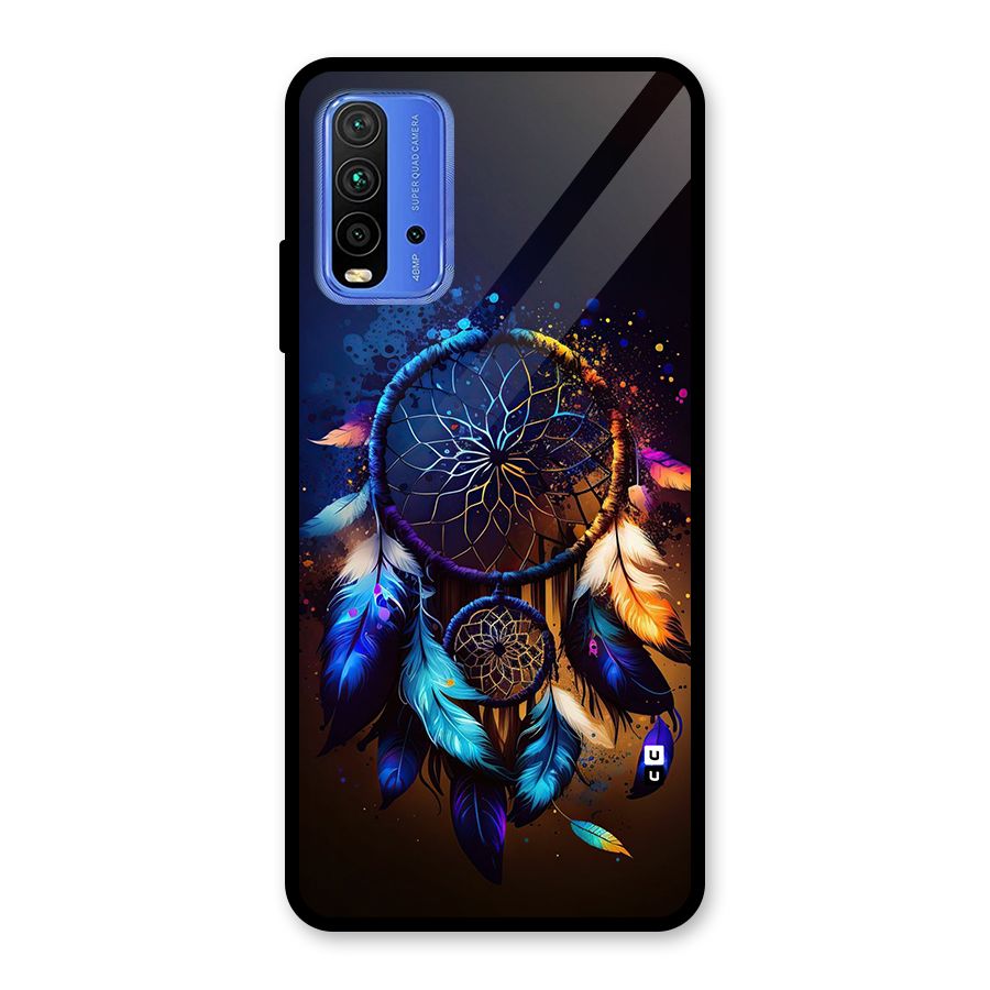 Dream Feather Glass Back Case for Redmi 9 Power
