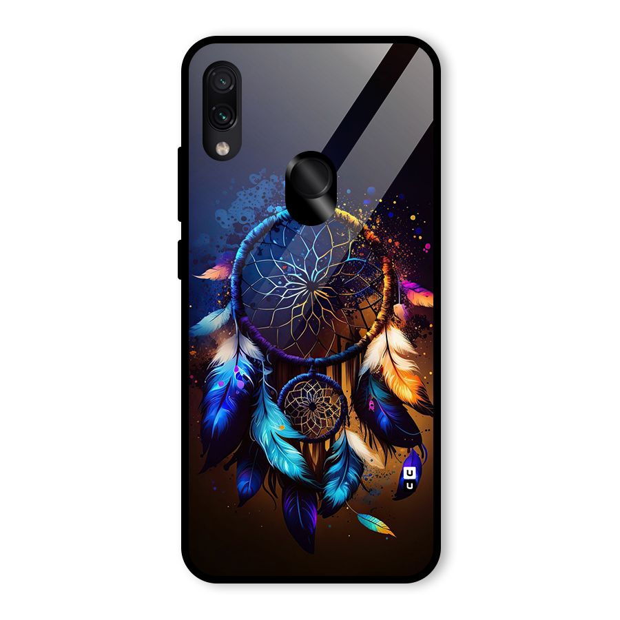 Dream Feather Glass Back Case for Redmi Note 7