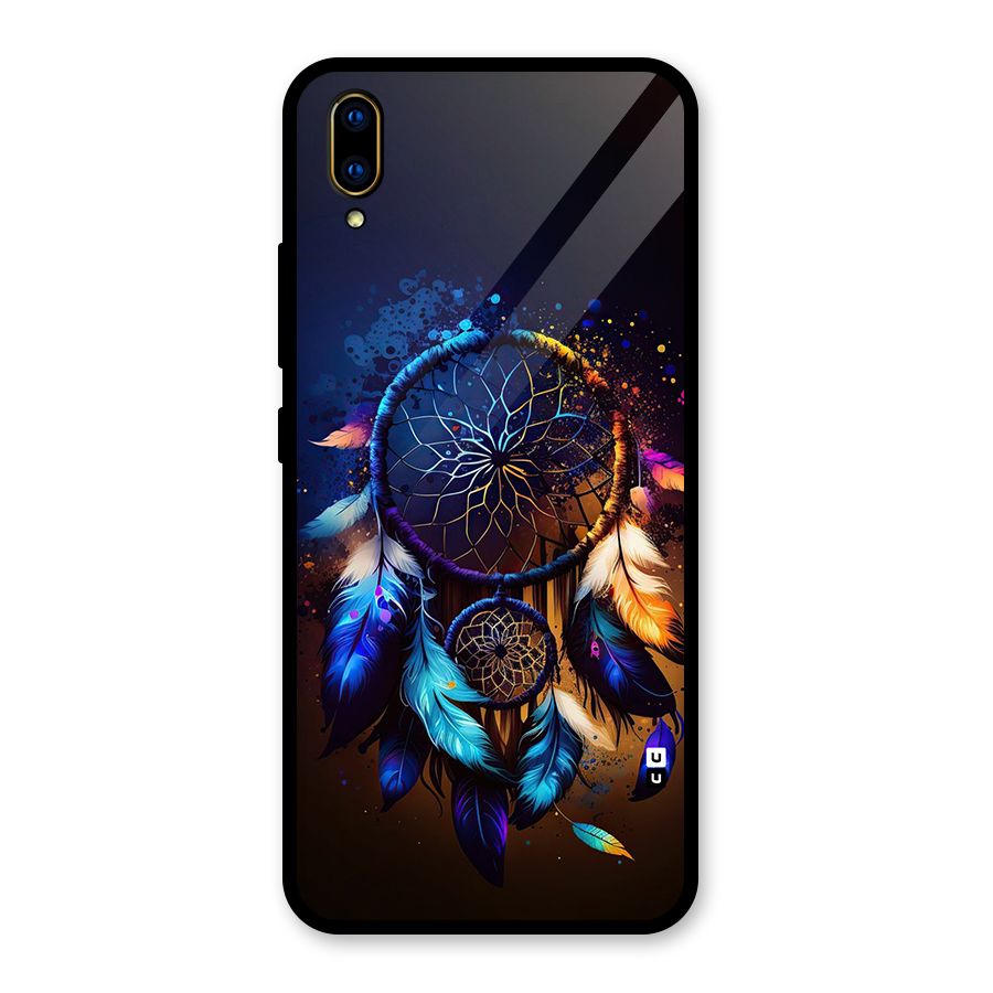 Dream Feather Glass Back Case for Vivo V11 Pro