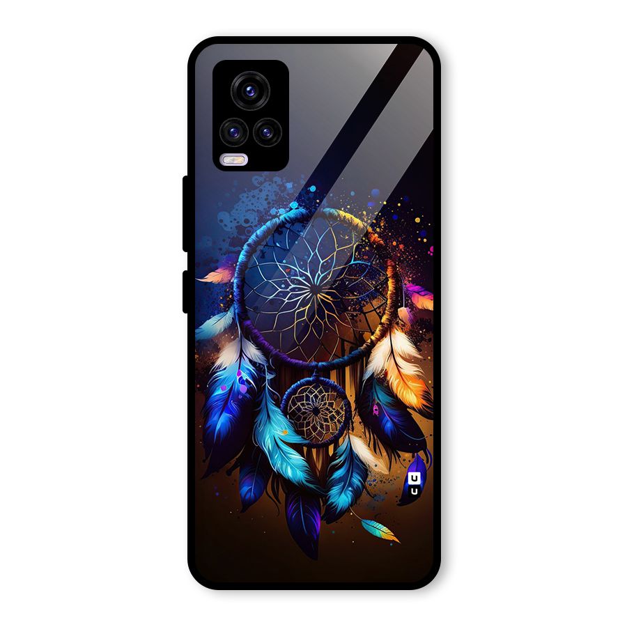 Dream Feather Glass Back Case for Vivo V20