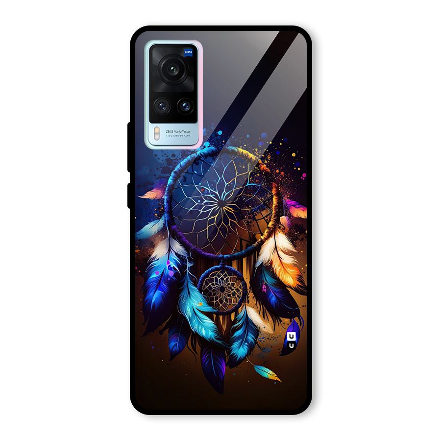 Dream Feather Glass Back Case for Vivo X60
