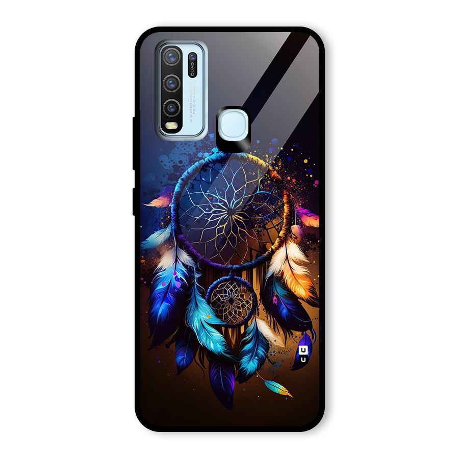 Dream Feather Glass Back Case for Vivo Y50
