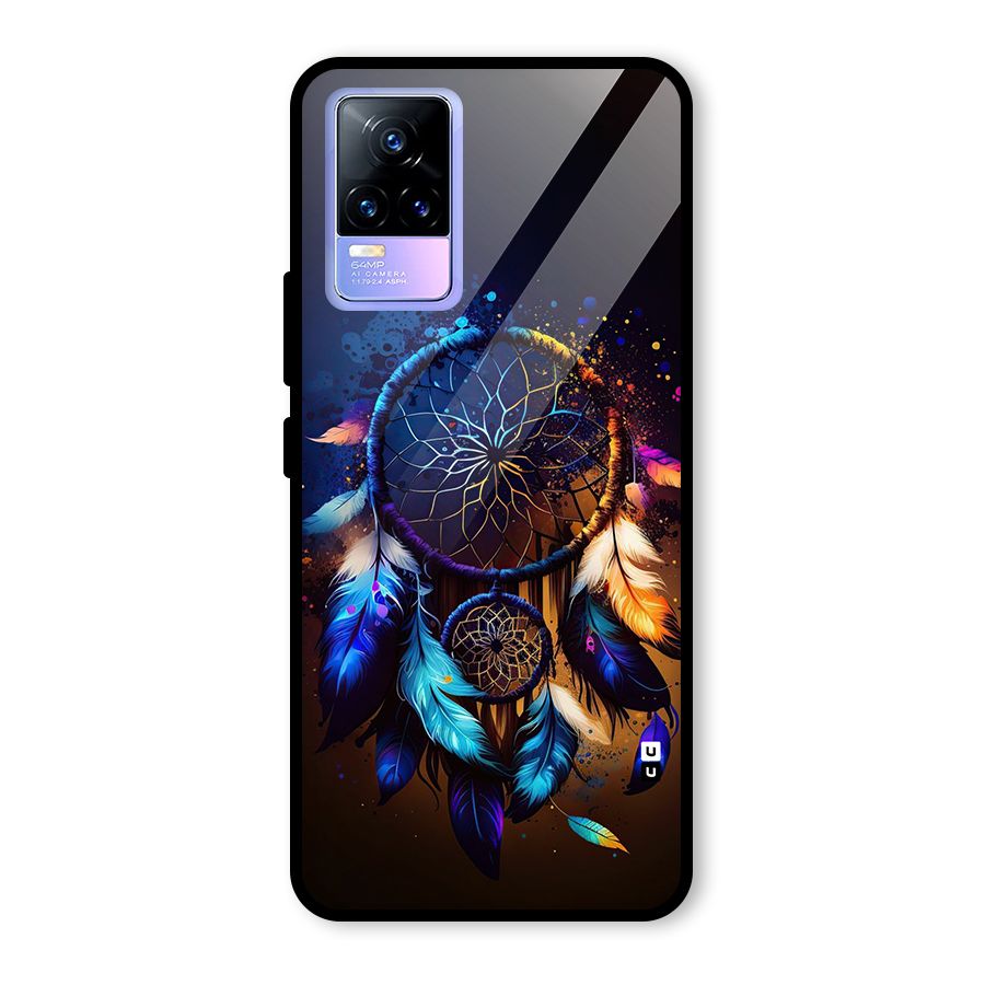 Dream Feather Glass Back Case for Vivo Y73