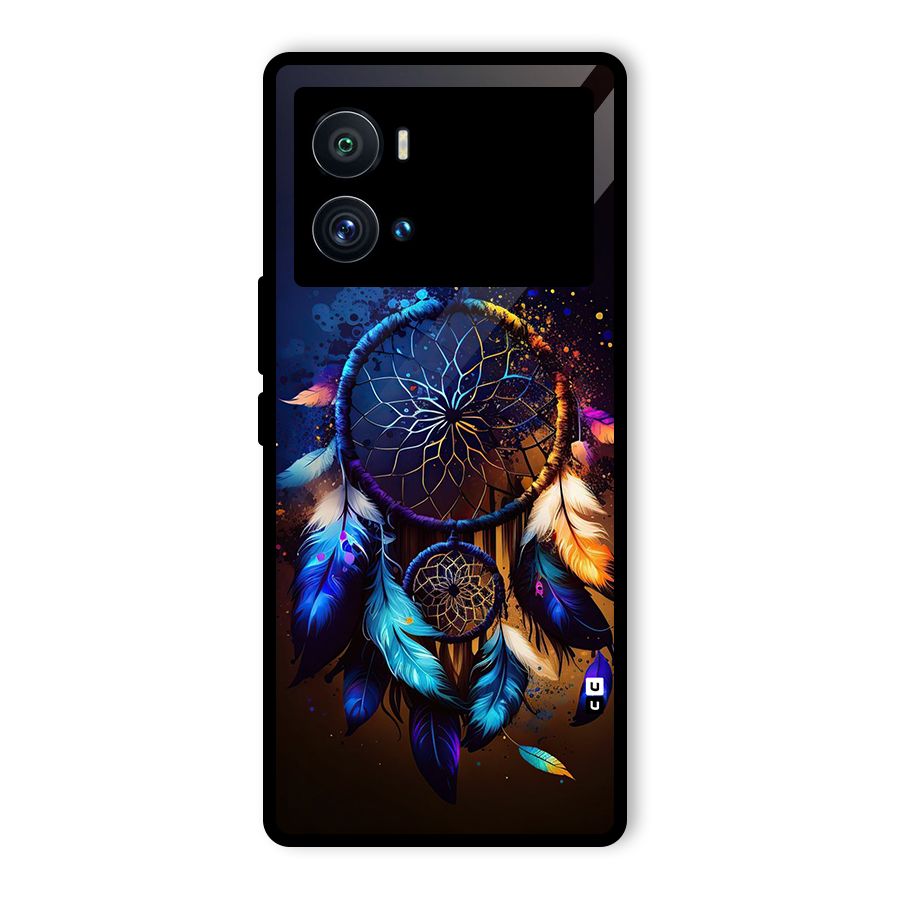 Dream Feather Glass Back Case for Vivo iQOO 9 Pro