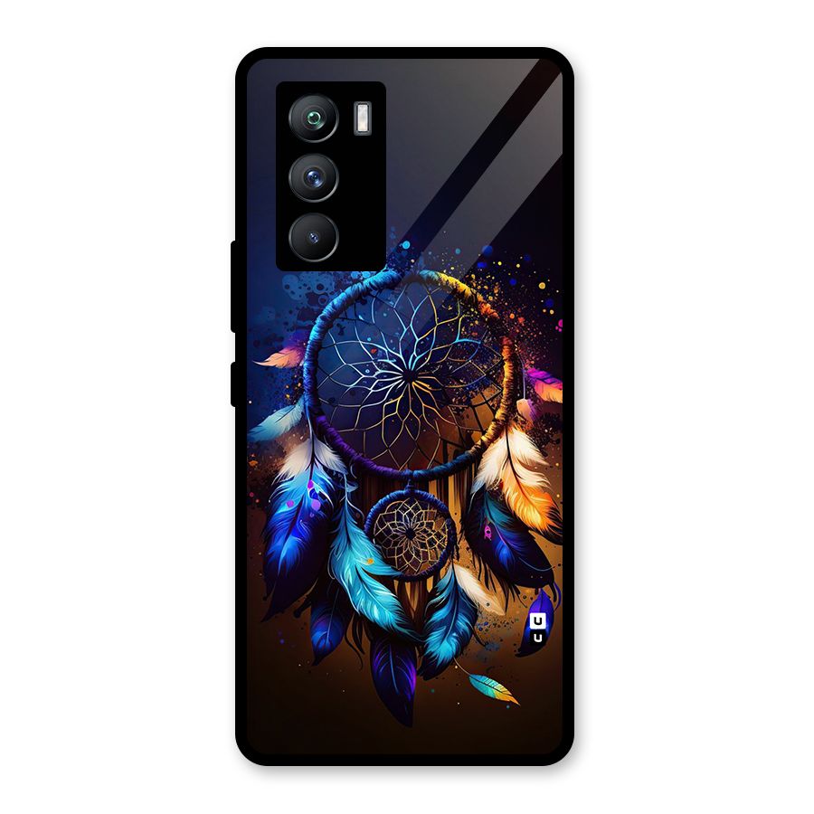 Dream Feather Glass Back Case for Vivo iQOO 9 SE