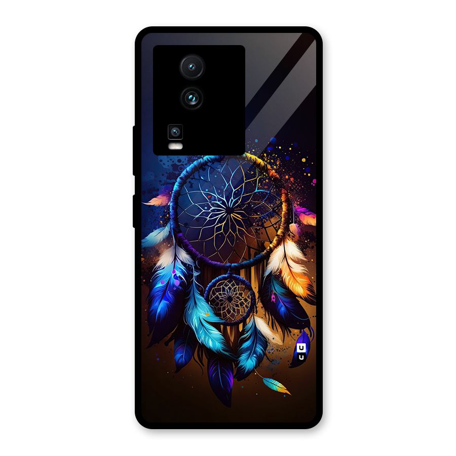 Dream Feather Glass Back Case for Vivo iQOO Neo 7