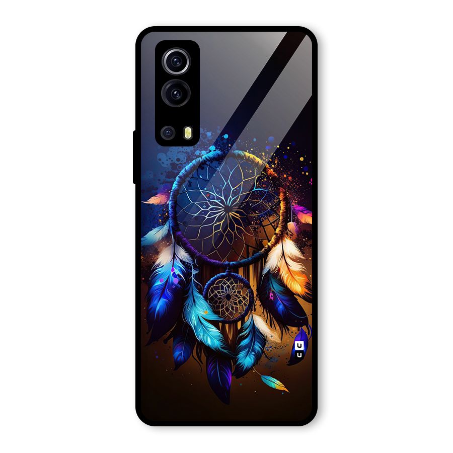 Dream Feather Glass Back Case for Vivo iQOO Z3