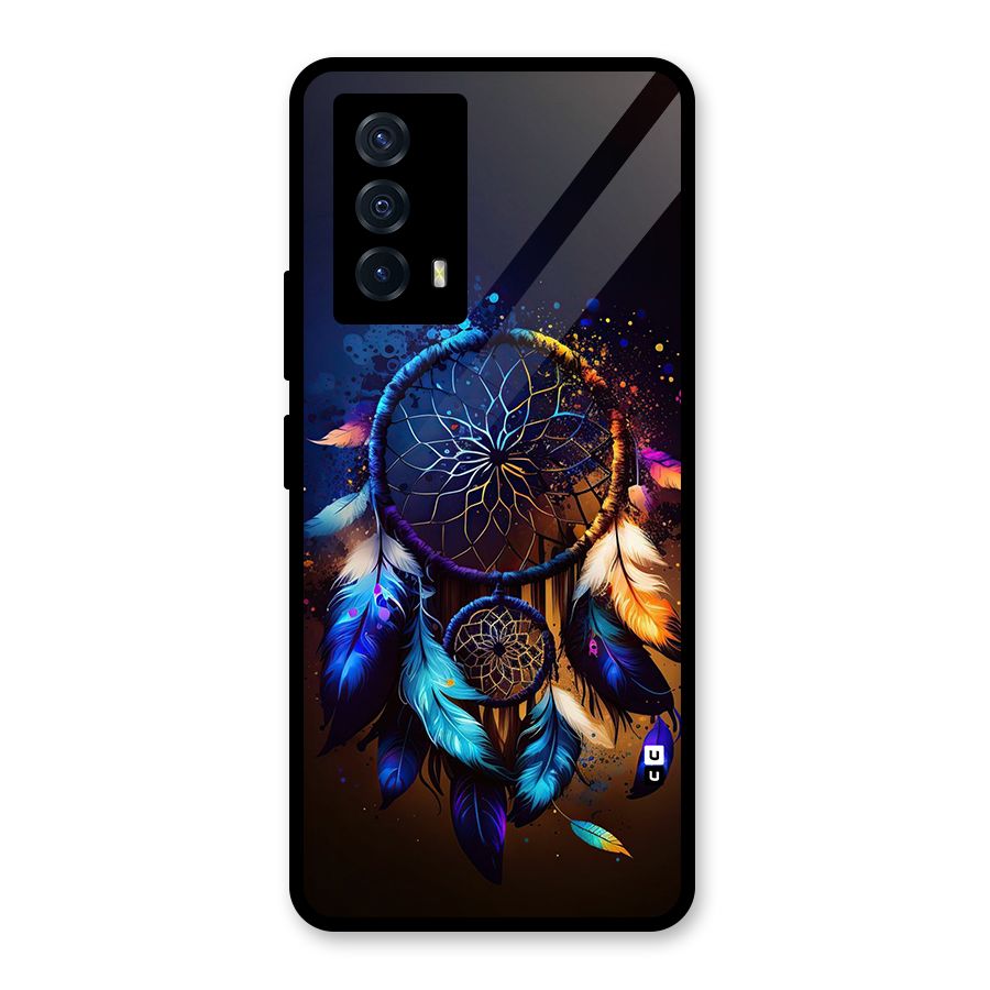 Dream Feather Glass Back Case for Vivo iQOO Z5