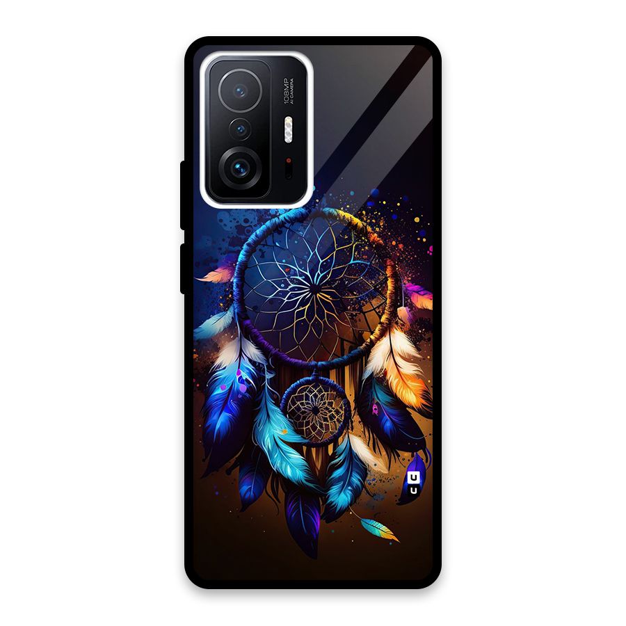 Dream Feather Glass Back Case for Xiaomi 11T Pro