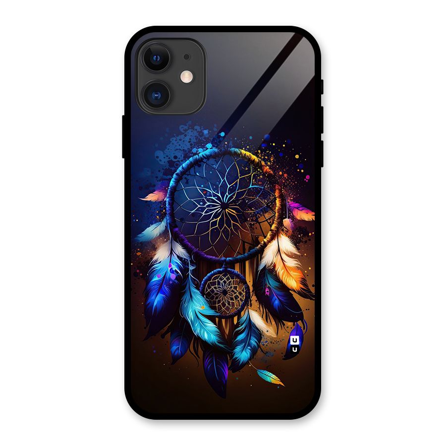 Dream Feather Glass Back Case for iPhone 11