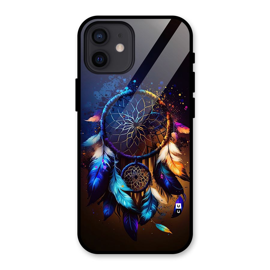 Dream Feather Glass Back Case for iPhone 12