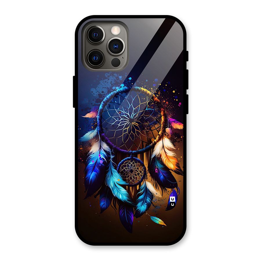 Dream Feather Glass Back Case for iPhone 12 Pro