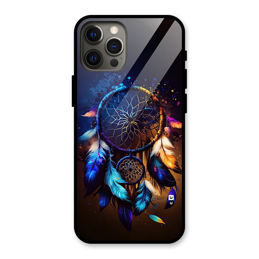 Dream Feather Glass Back Case for iPhone 12 Pro Max