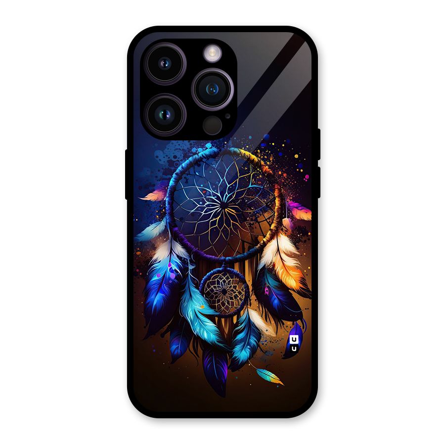 Dream Feather Glass Back Case for iPhone 14 Pro