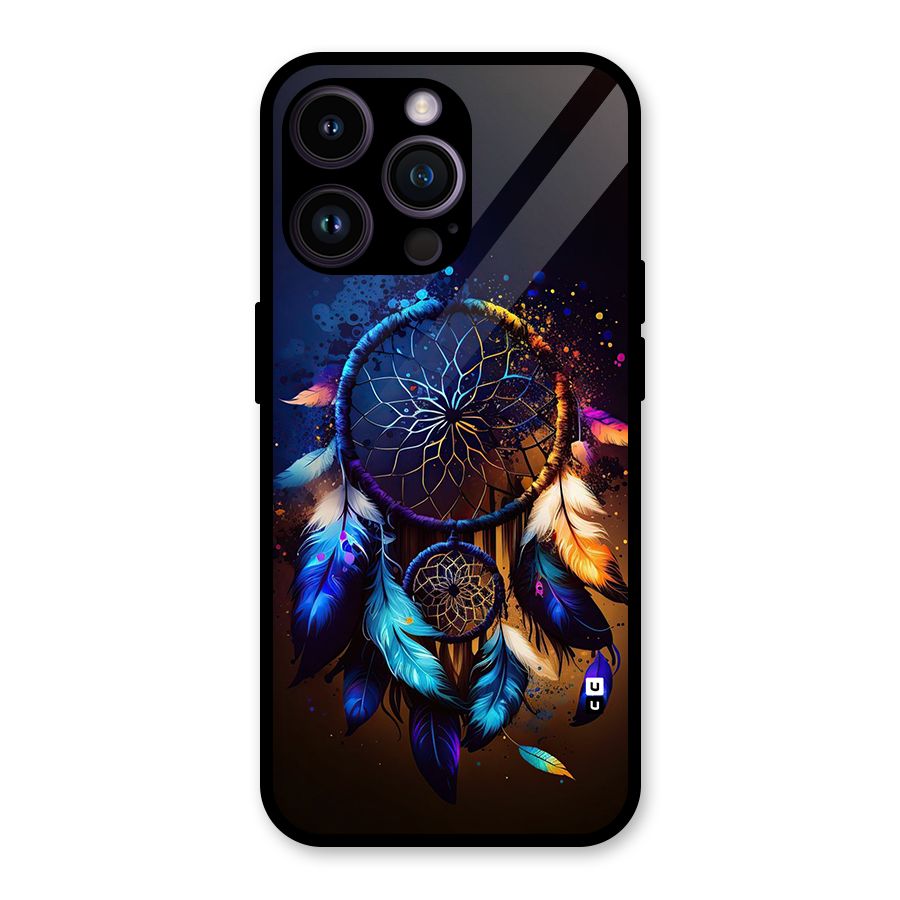 Dream Feather Glass Back Case for iPhone 14 Pro Max