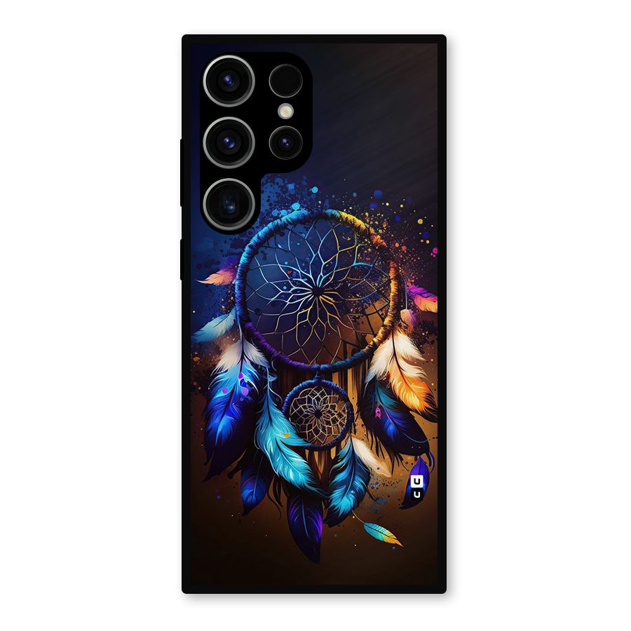 Dream Feather Metal Back Case for Galaxy S23 Ultra