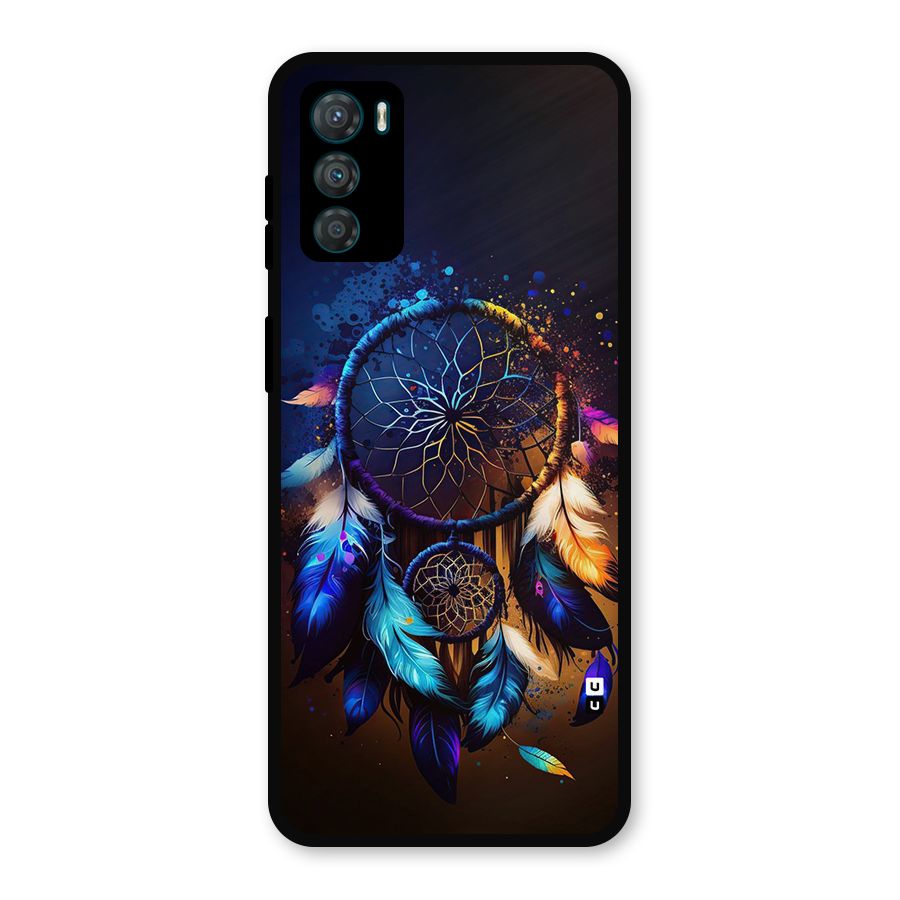 Dream Feather Metal Back Case for Moto G42