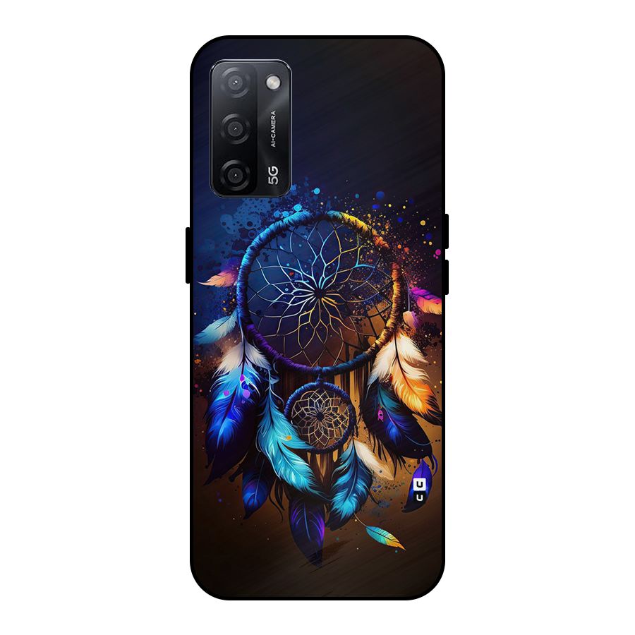 Dream Feather Metal Back Case for Oppo A53s 5G