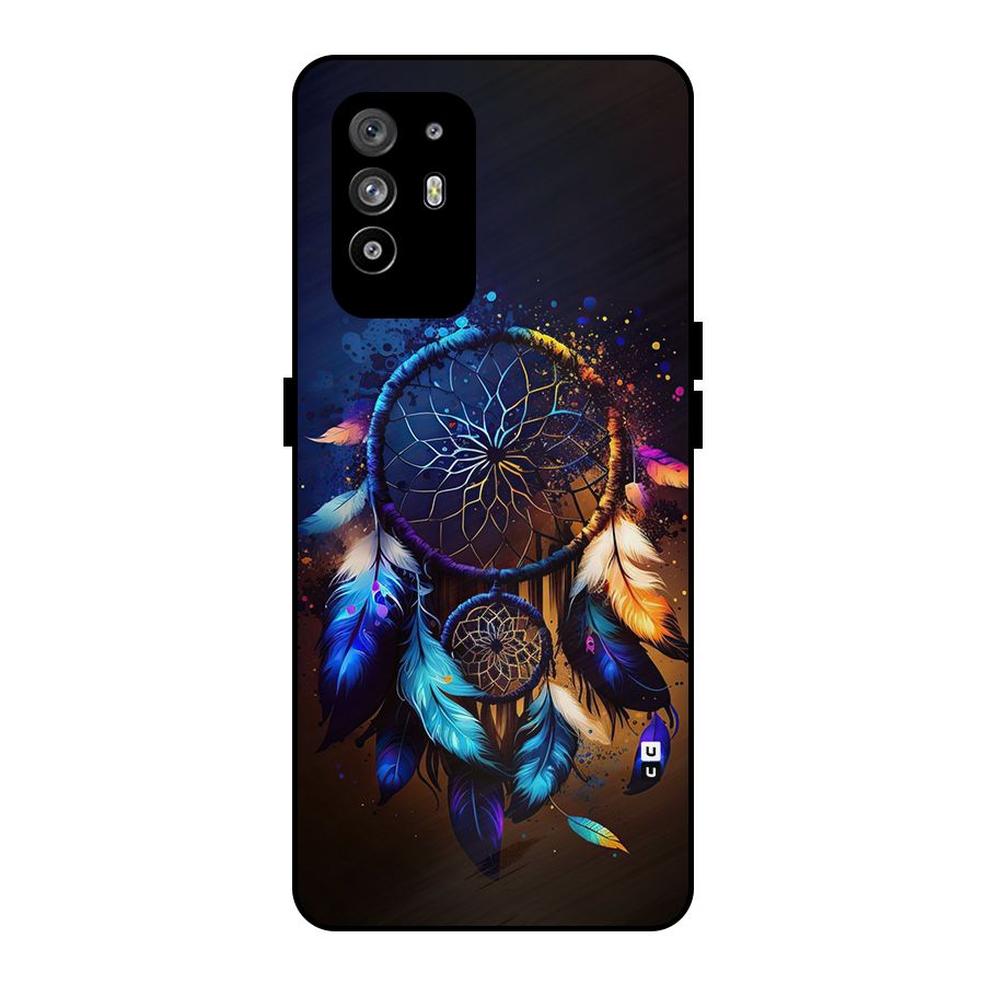 Dream Feather Metal Back Case for Oppo F19 Pro Plus 5G