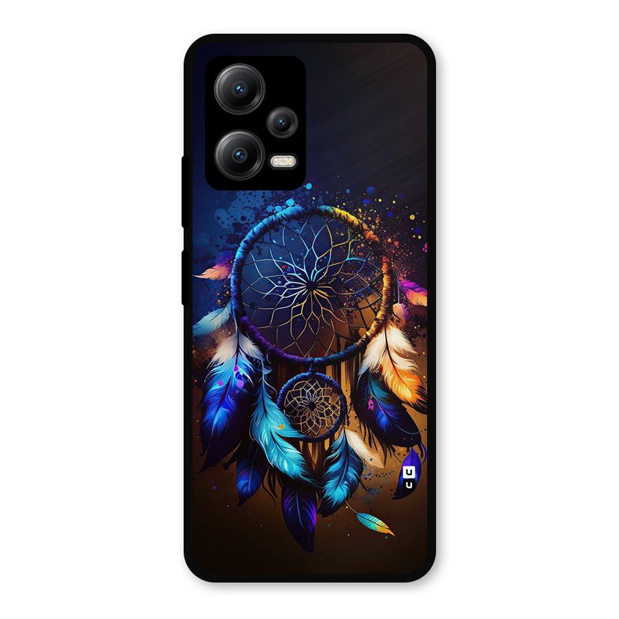 Dream Feather Metal Back Case for Redmi Note 12 5G