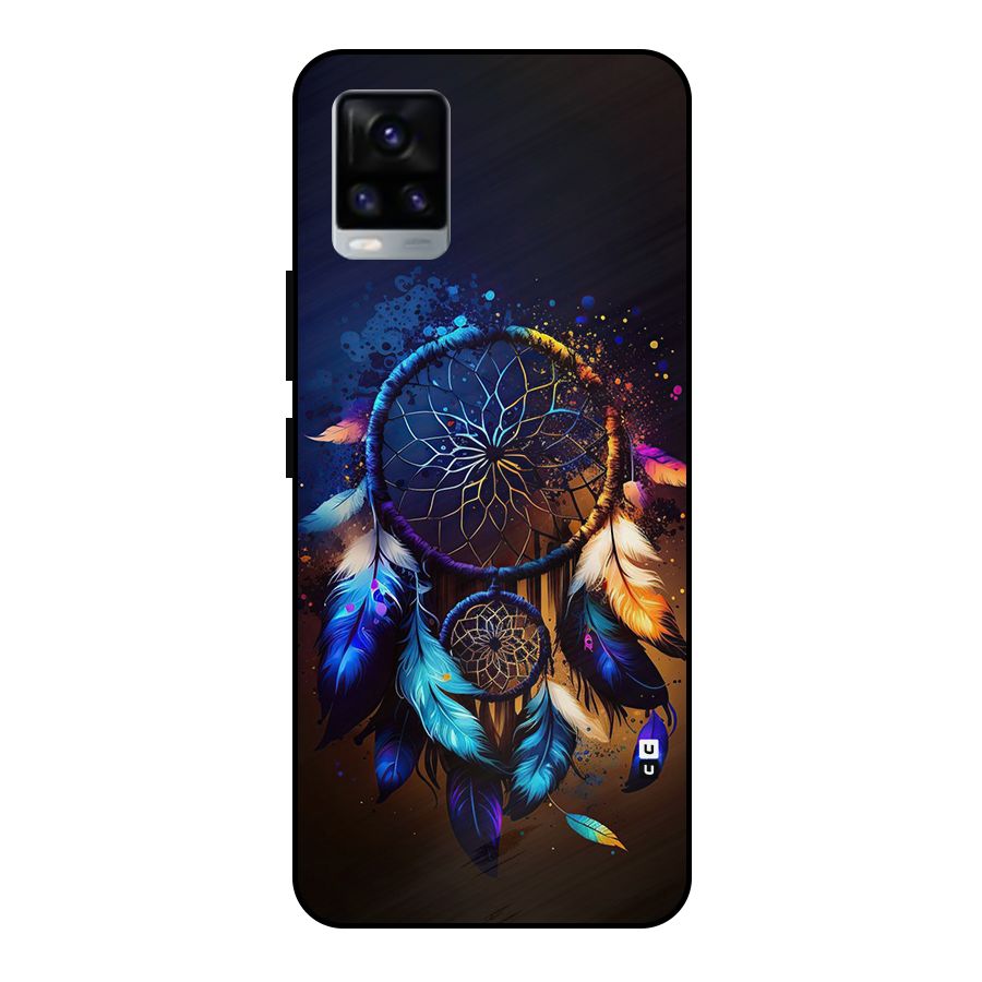 Dream Feather Metal Back Case for Vivo V20 2021