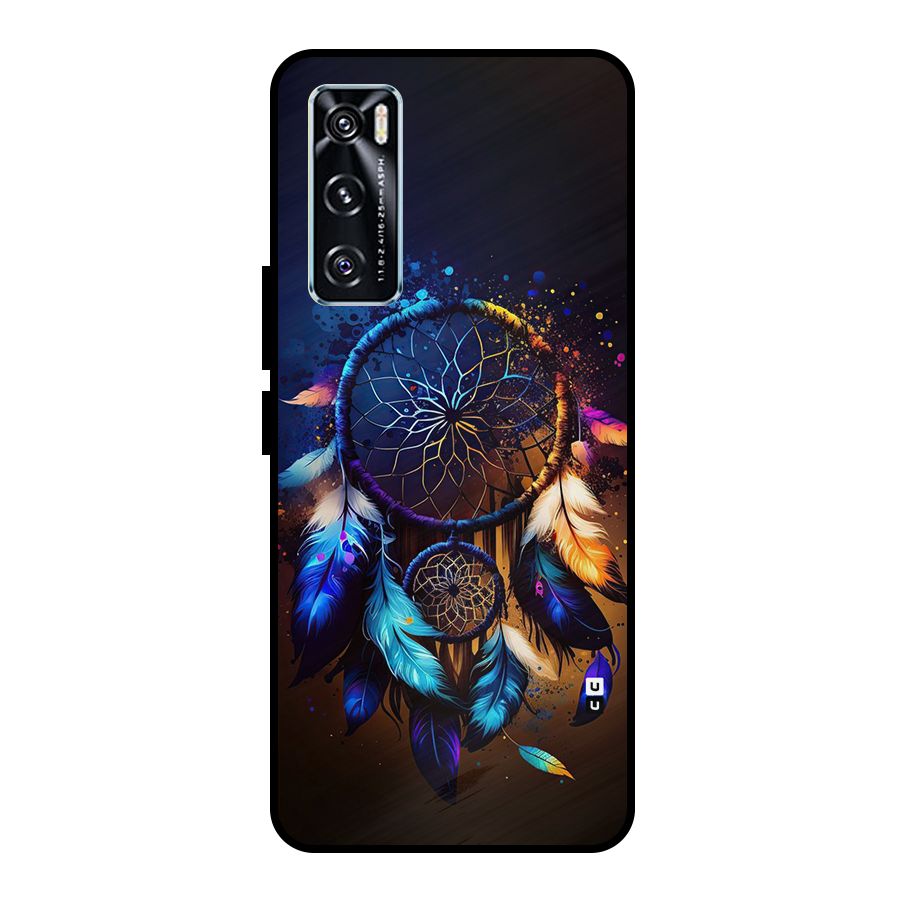 Dream Feather Metal Back Case for Vivo V20 SE