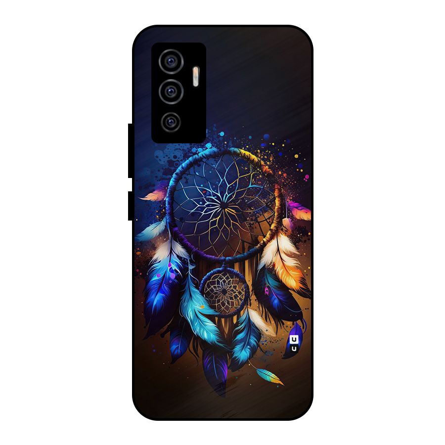 Dream Feather Metal Back Case for Vivo V23e