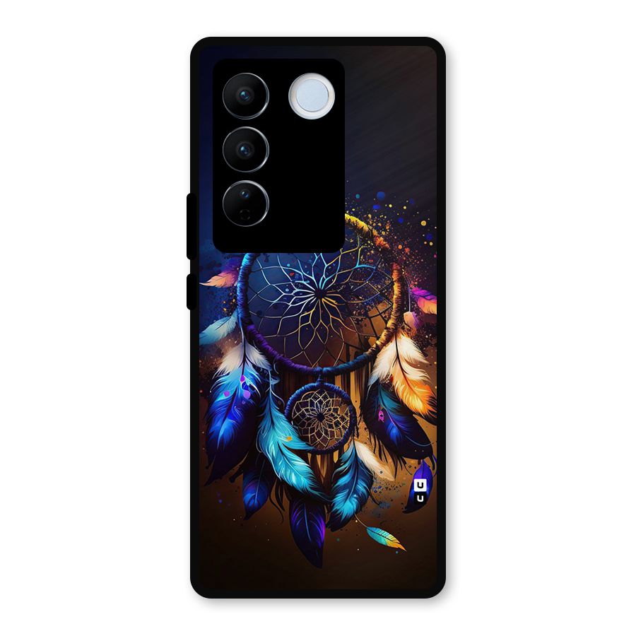 Dream Feather Metal Back Case for Vivo V27