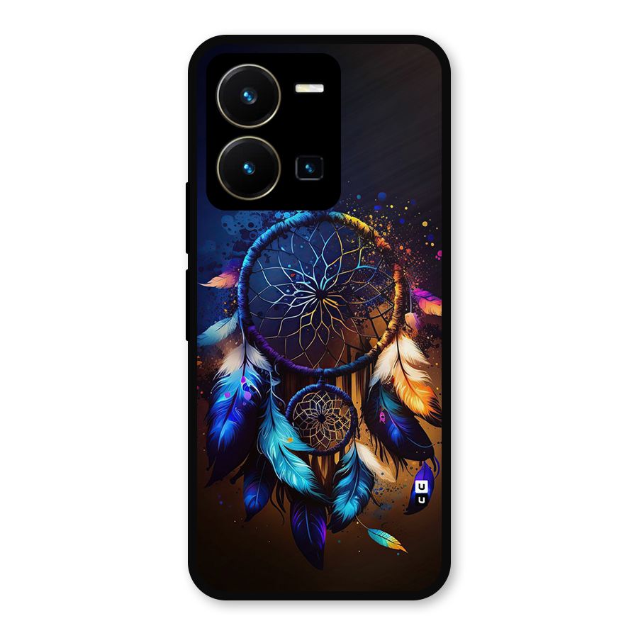 Dream Feather Metal Back Case for Vivo Y35