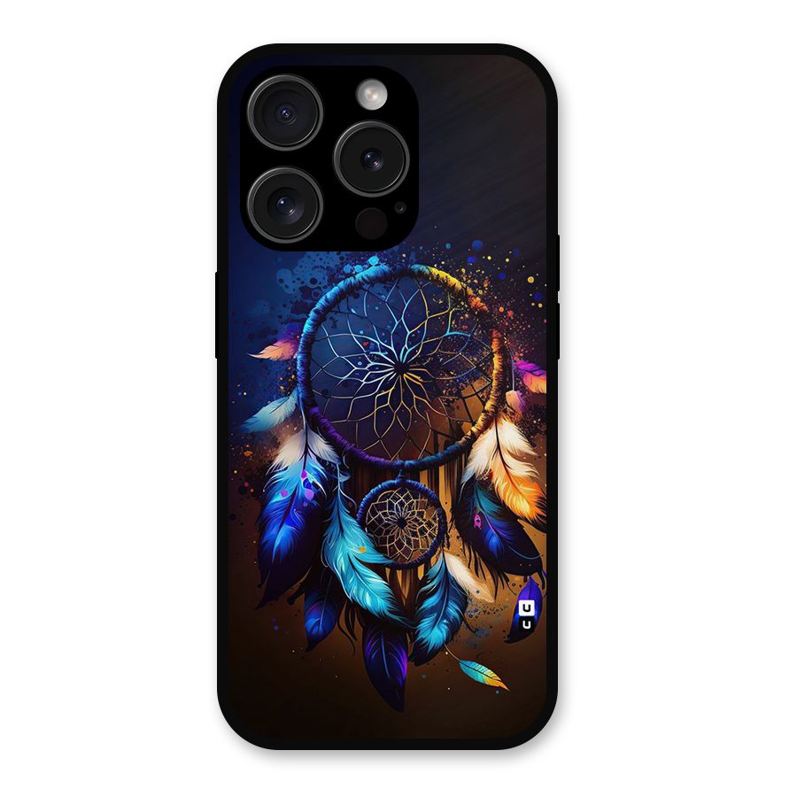 Dream Feather Metal Back Case for iPhone 15 Pro