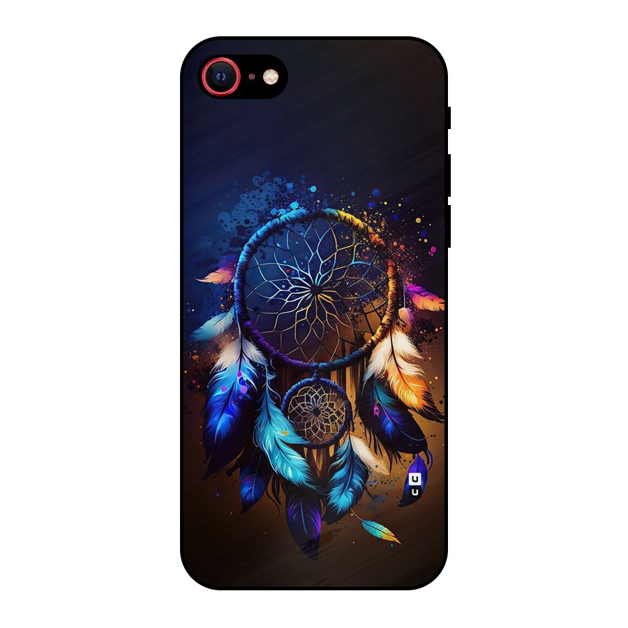 Dream Feather Metal Back Case for iPhone SE 2022