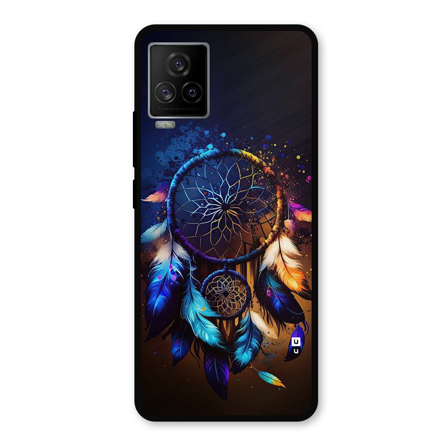 Dream Feather Metal Back Case for iQOO 7 Legend 5G