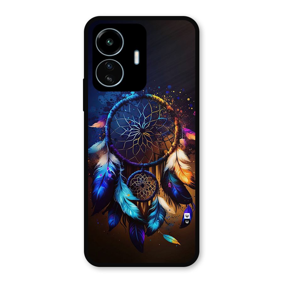 Dream Feather Metal Back Case for vivo iQOO Z6 Lite 5G