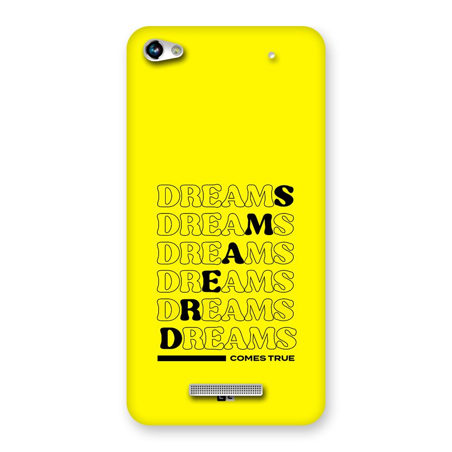 Dreams Comes True Back Case for Canvas Hue 2 A316