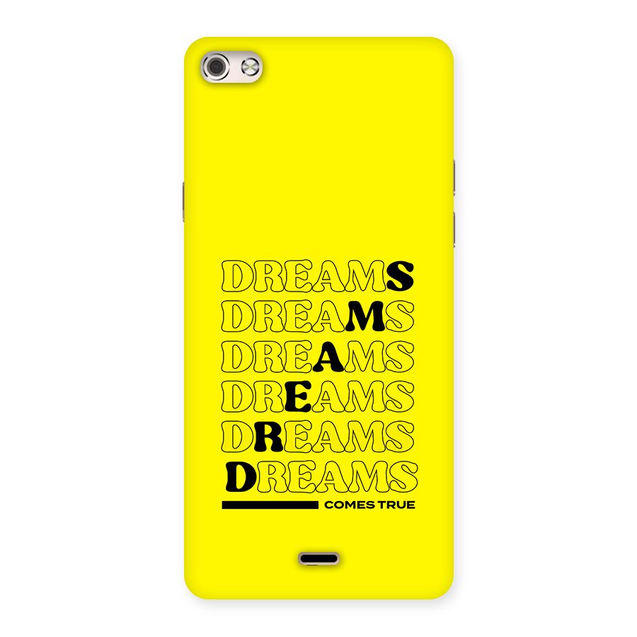 Dreams Comes True Back Case for Canvas Silver 5