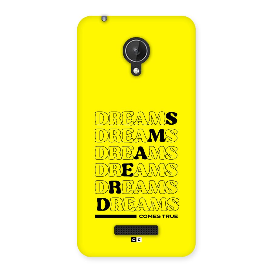 Dreams Comes True Back Case for Canvas Spark Q380