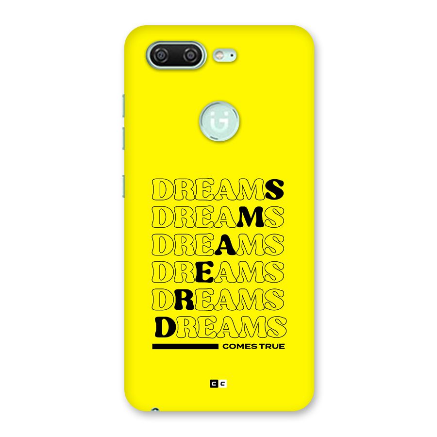 Dreams Comes True Back Case for Gionee S10