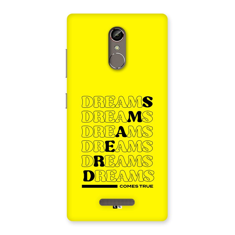 Dreams Comes True Back Case for Gionee S6s