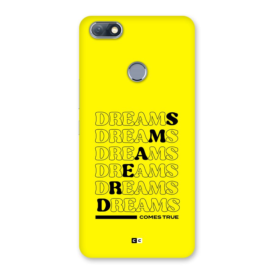 Dreams Comes True Back Case for Infinix Note 5