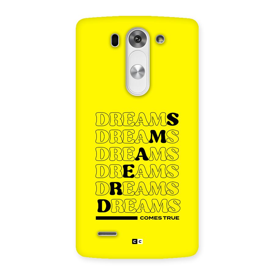 Dreams Comes True Back Case for LG G3 Mini