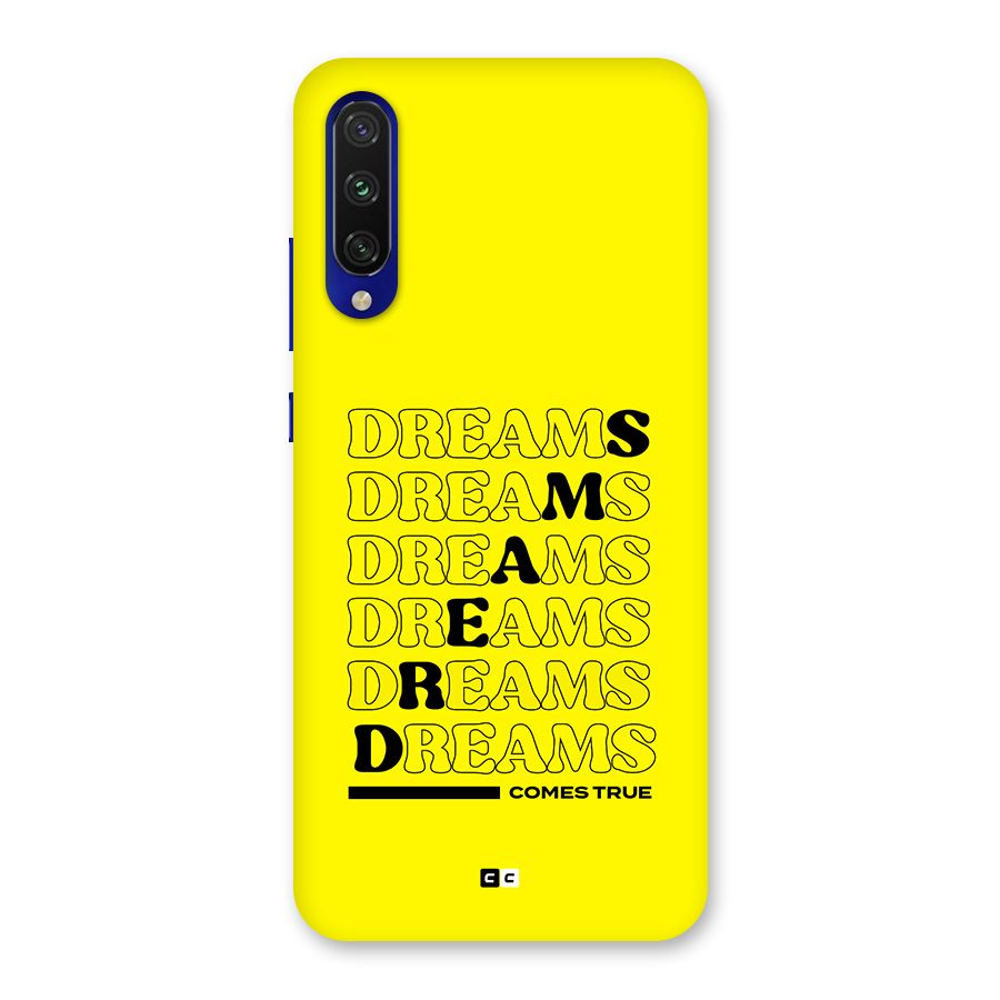 Dreams Comes True Back Case for Mi A3
