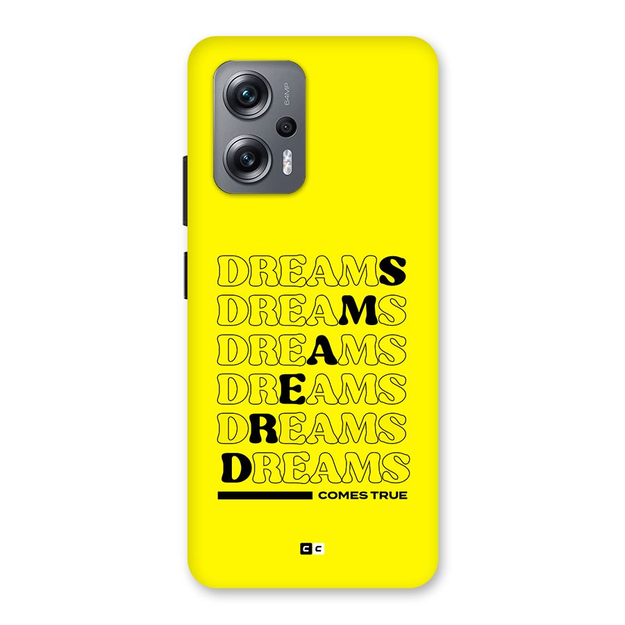 Dreams Comes True Back Case for Redmi K50i