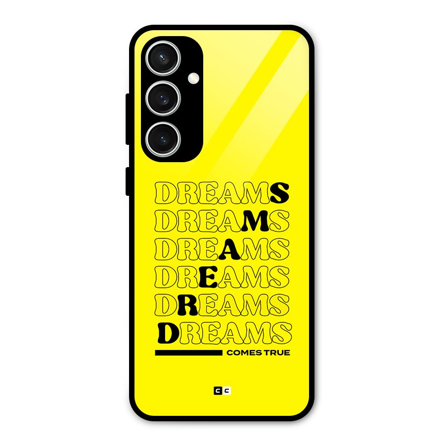 Dreams Comes True Glass Back Case for Galaxy S23 FE