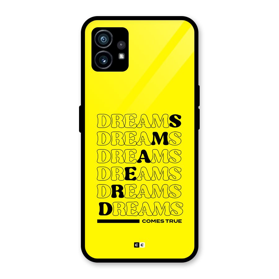 Dreams Comes True Glass Back Case for Nothing Phone 1