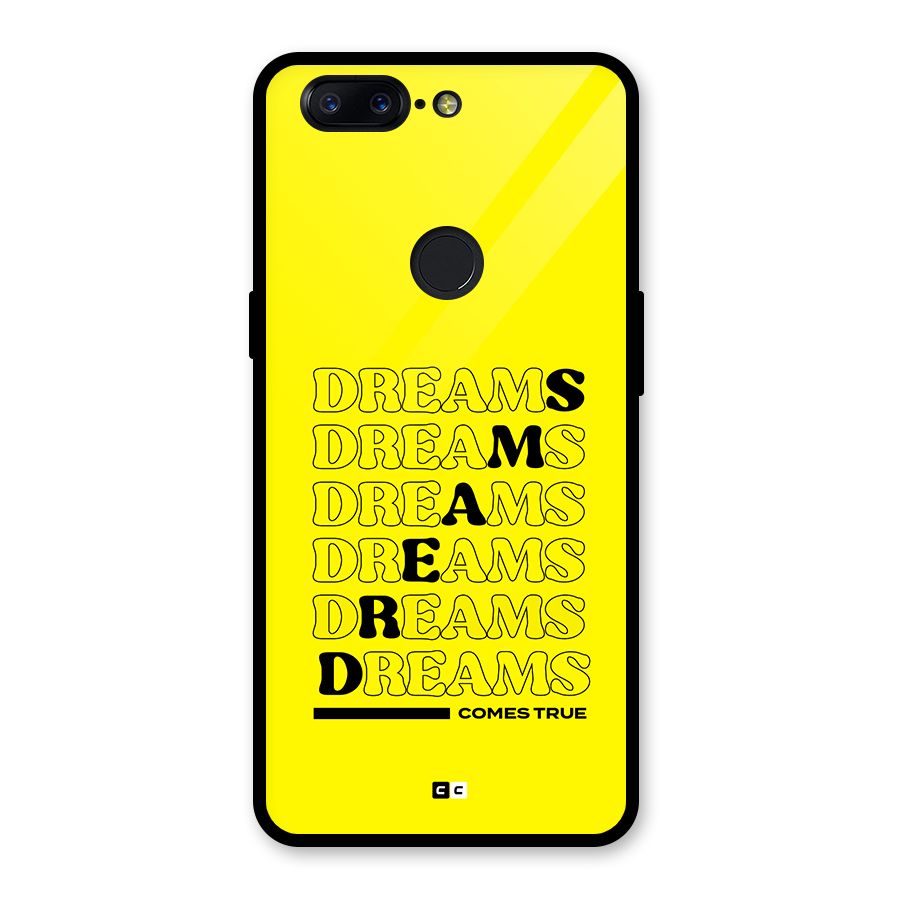 Dreams Comes True Glass Back Case for OnePlus 5T