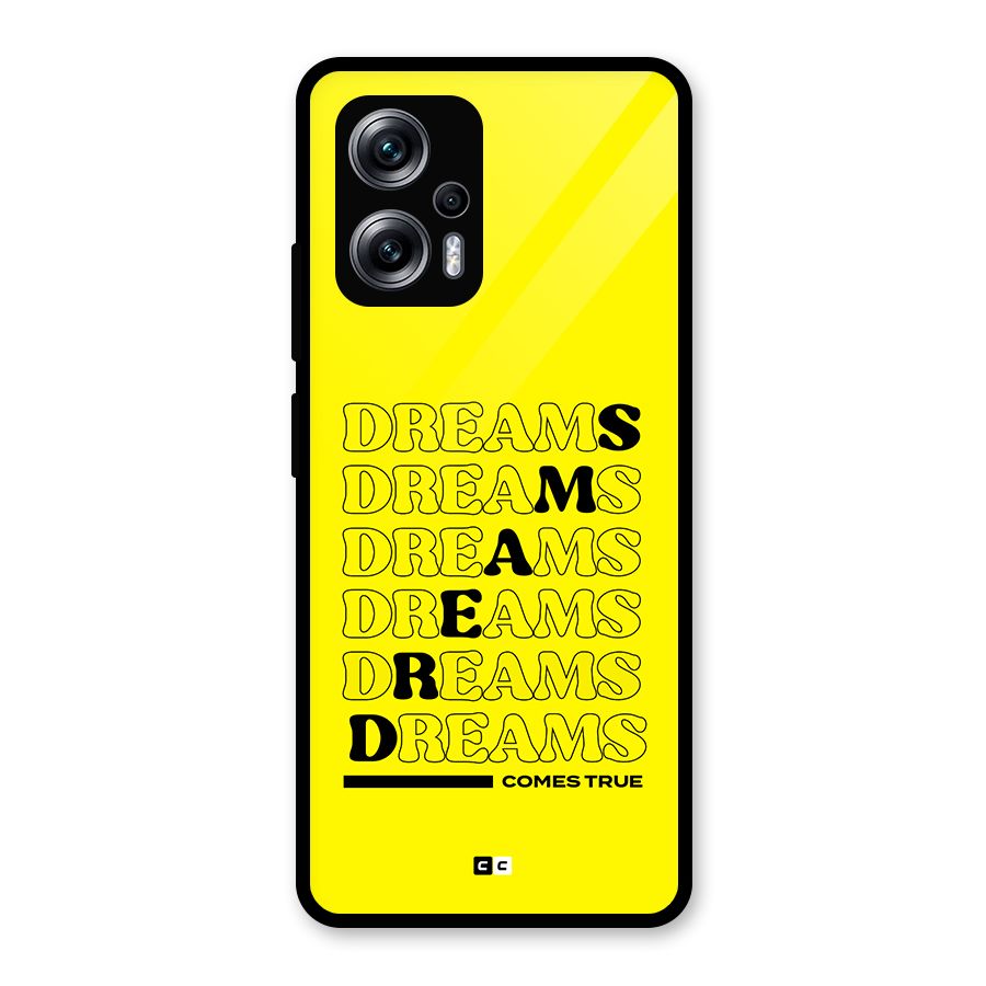 Dreams Comes True Glass Back Case for Redmi K50i