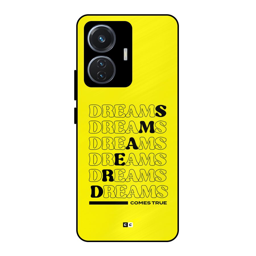 Dreams Comes True Metal Back Case for iQOO Z6 44W