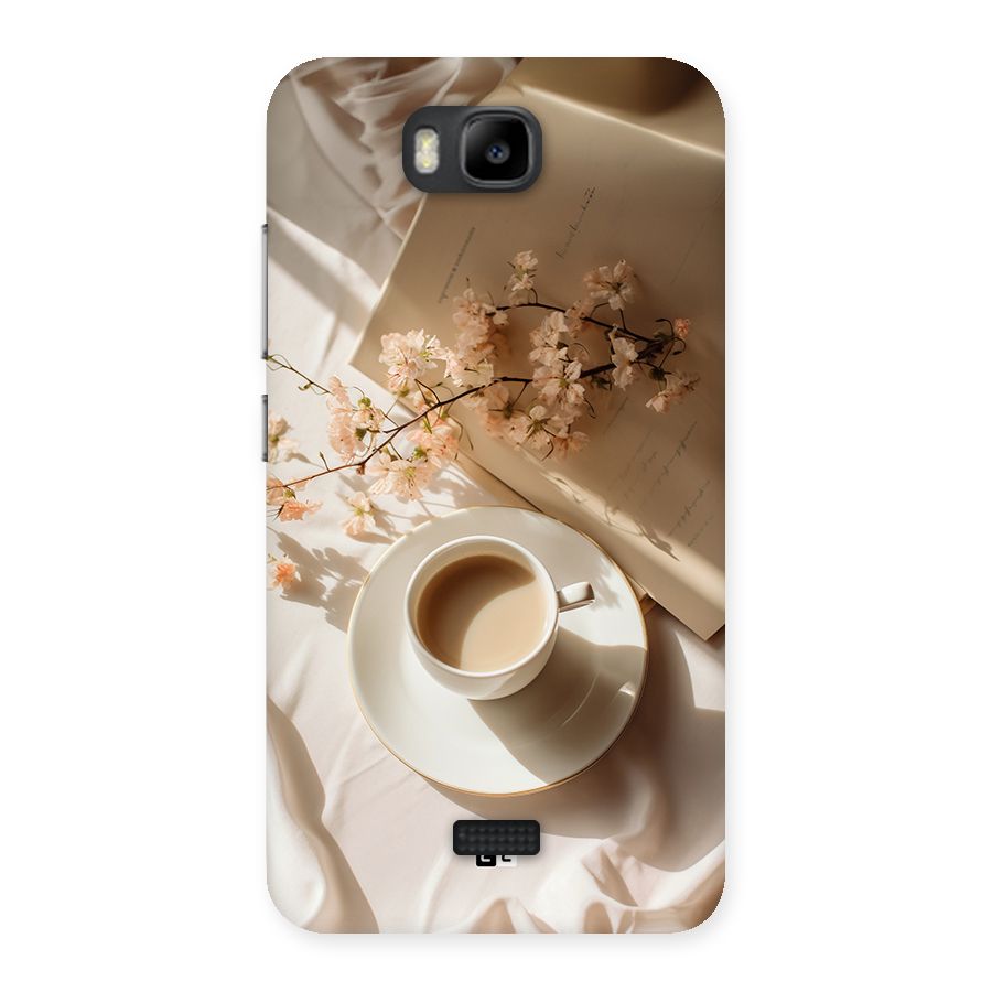 Early Morning Tea Back Case for Honor Bee