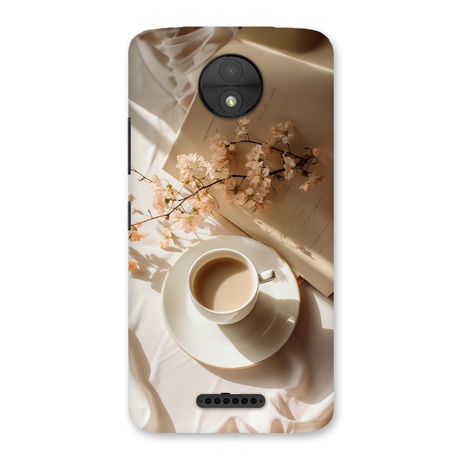 Early Morning Tea Back Case for Moto C
