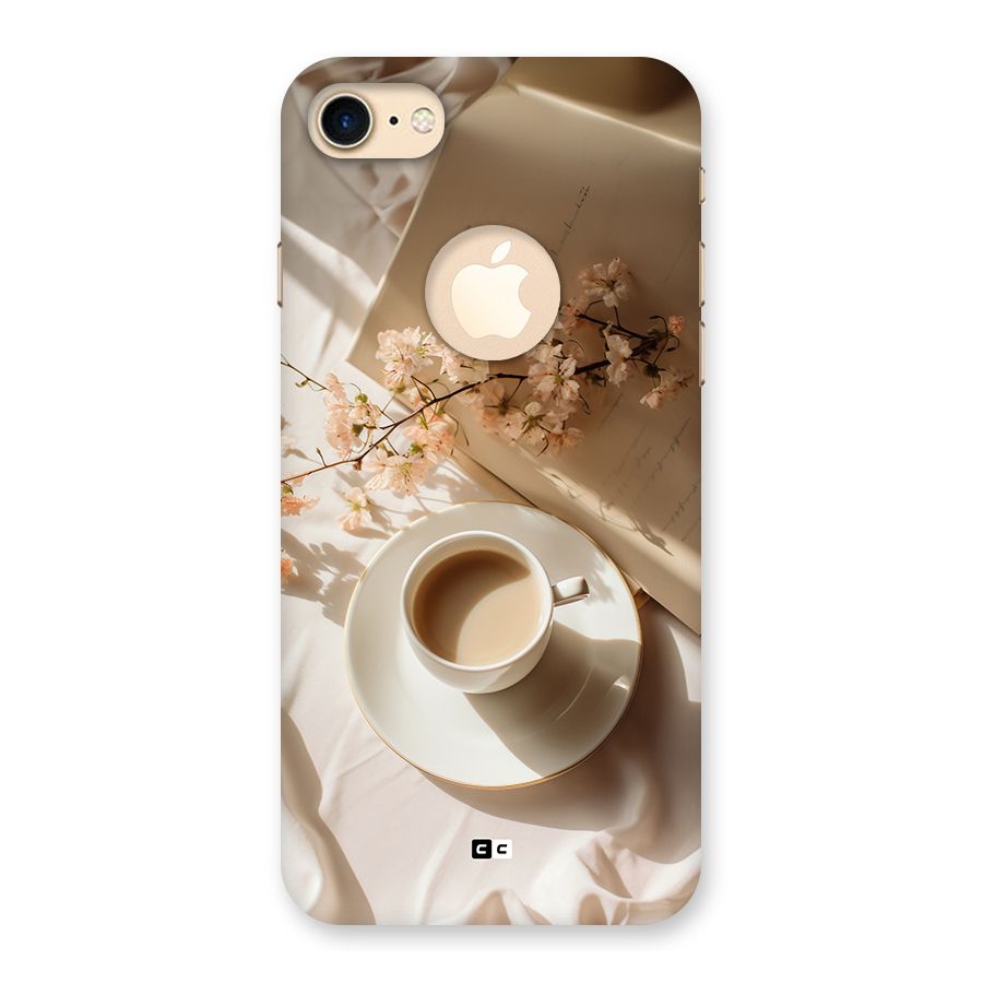 Early Morning Tea Back Case for iPhone 8 Logo Cut